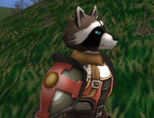 A "Bandicoon" in armor.