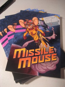 Missile Mouse, the postcard